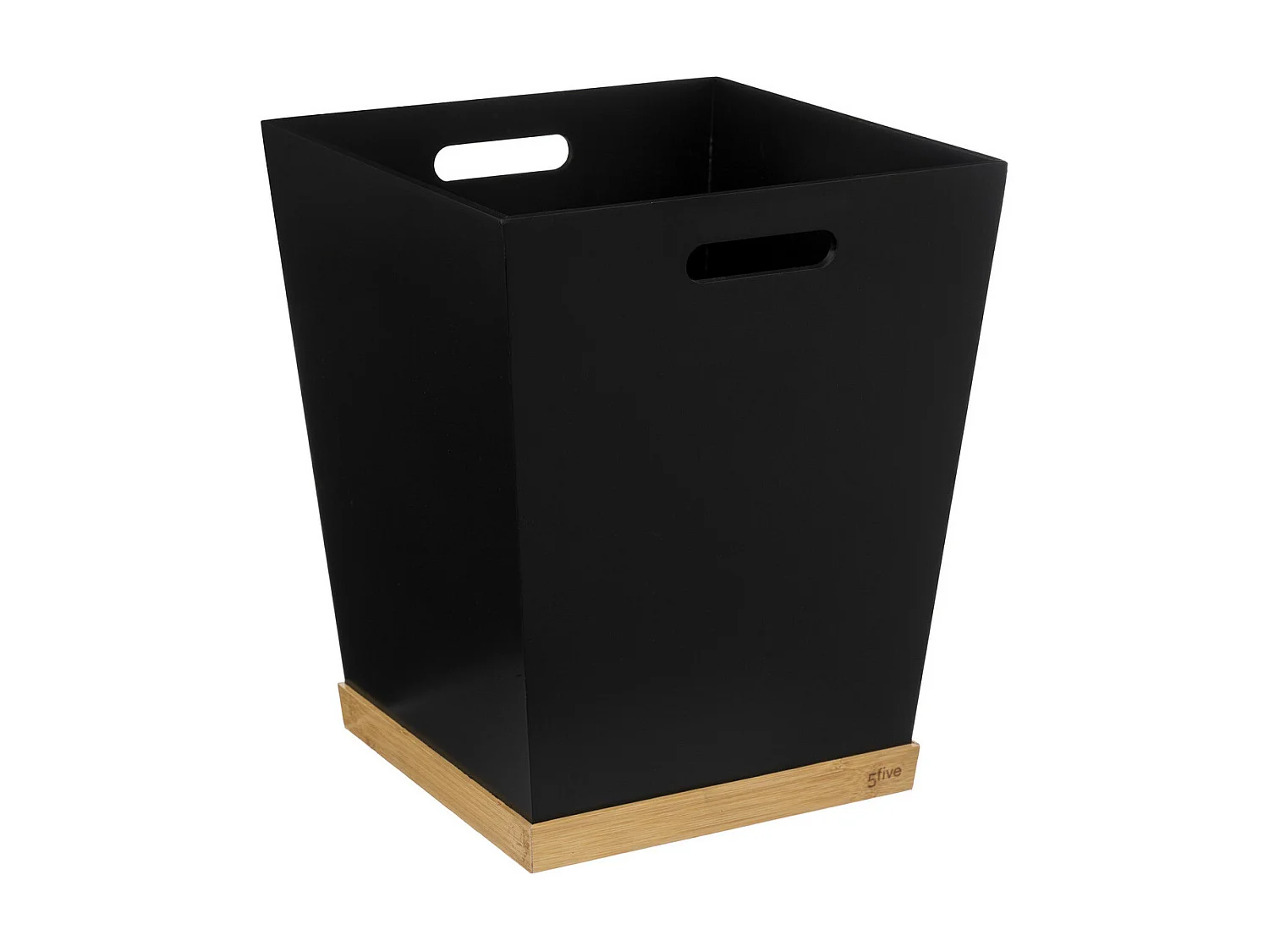 Corbeille de Bureau Bambou "Bava" 32cm Noir