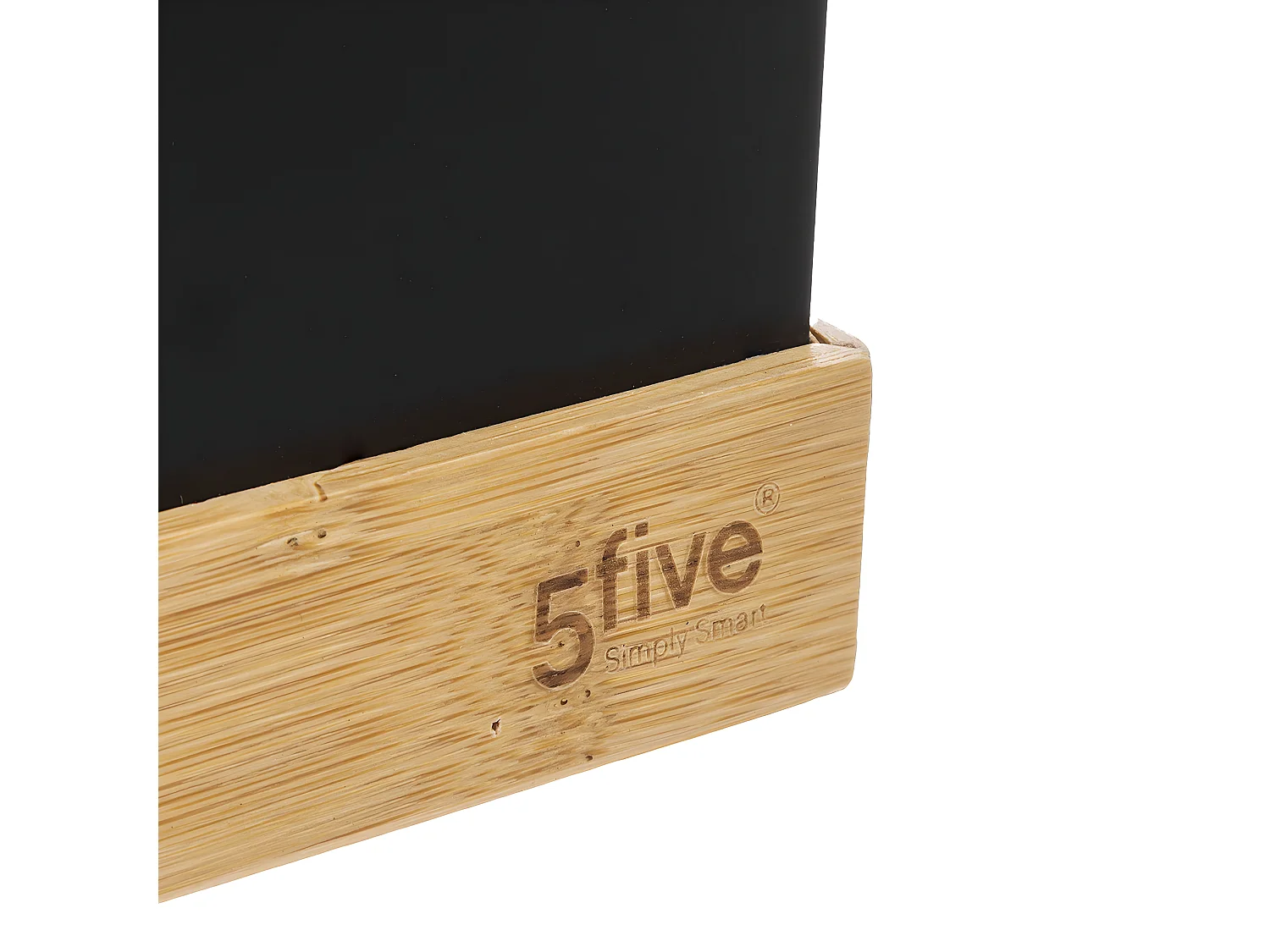 Corbeille de Bureau Bambou "Bava" 32cm Noir