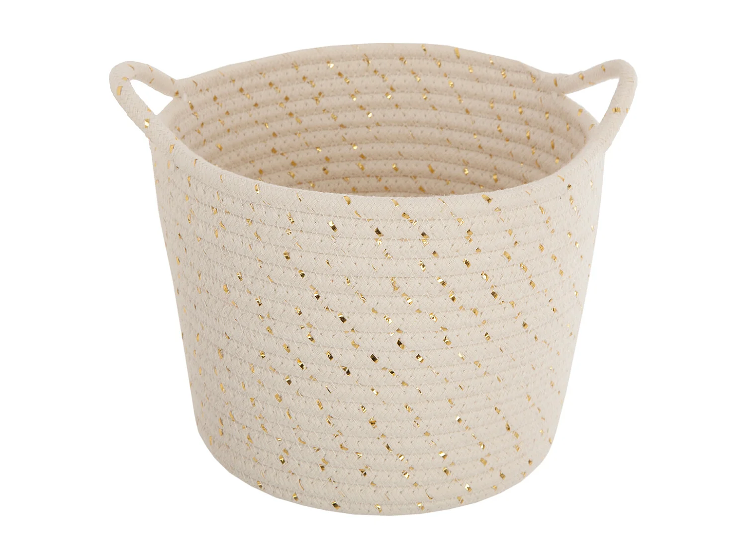 Lot de 3 Paniers de Rangement "Lurex" 24cm Naturel