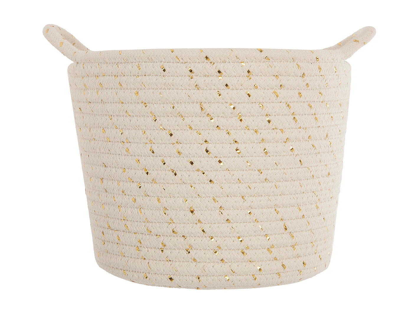 Lot de 3 Paniers de Rangement "Lurex" 24cm Naturel