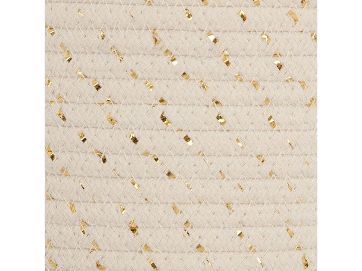 Lot de 3 Paniers de Rangement "Lurex" 24cm Naturel