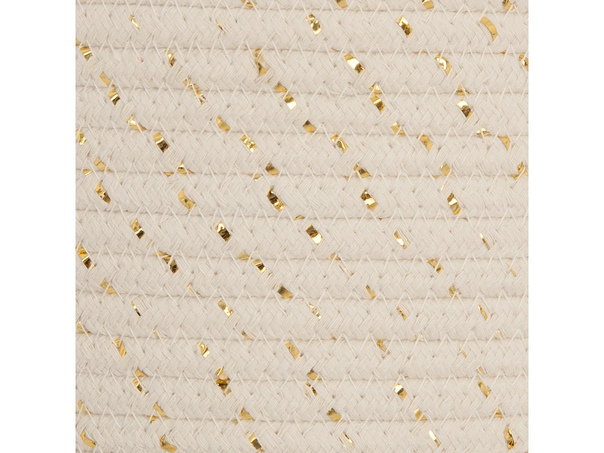 Lot de 3 Paniers de Rangement "Lurex" 24cm Naturel