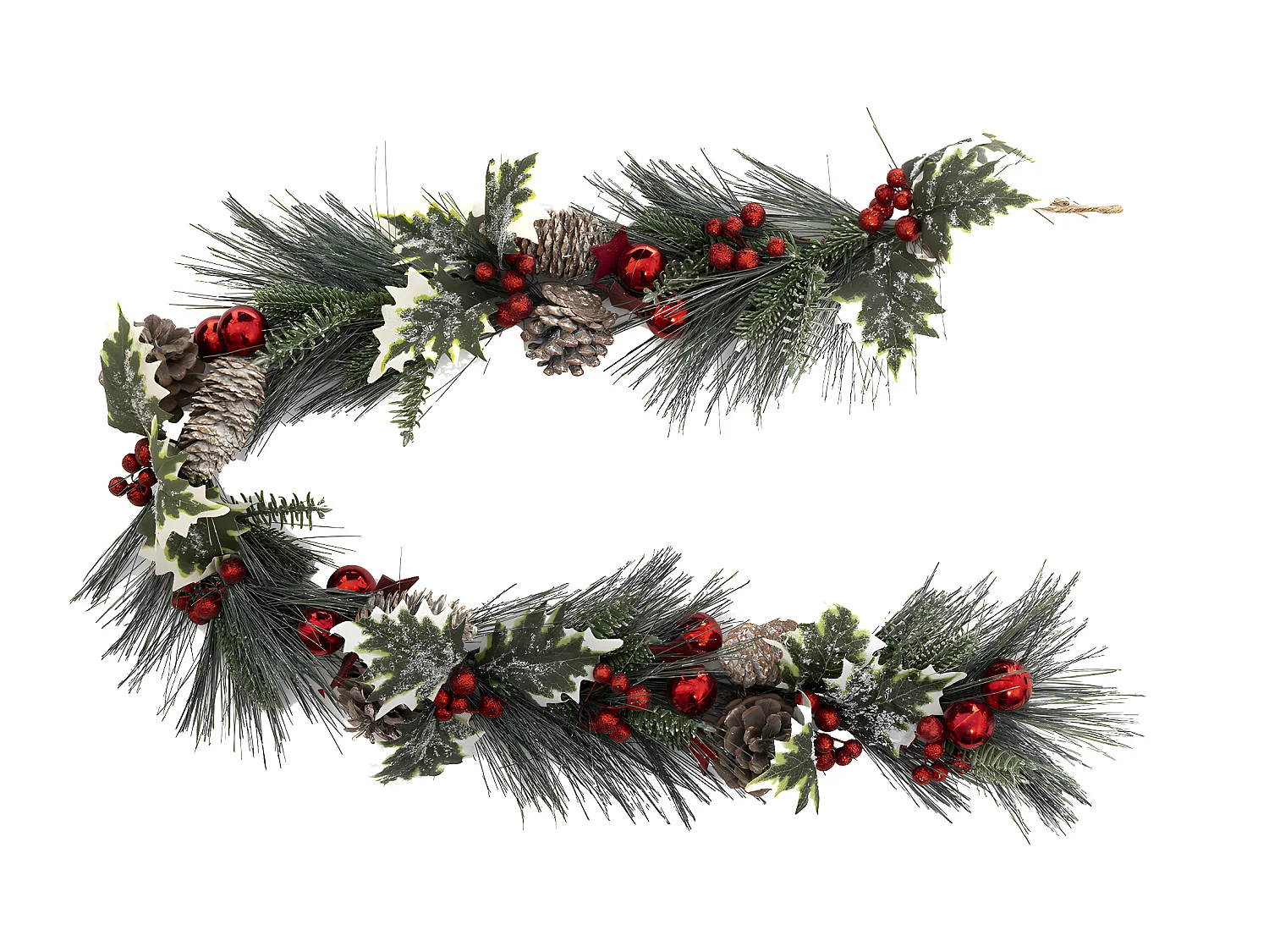 Guirlande de Noël "Féerie Folk" 100cm Vert