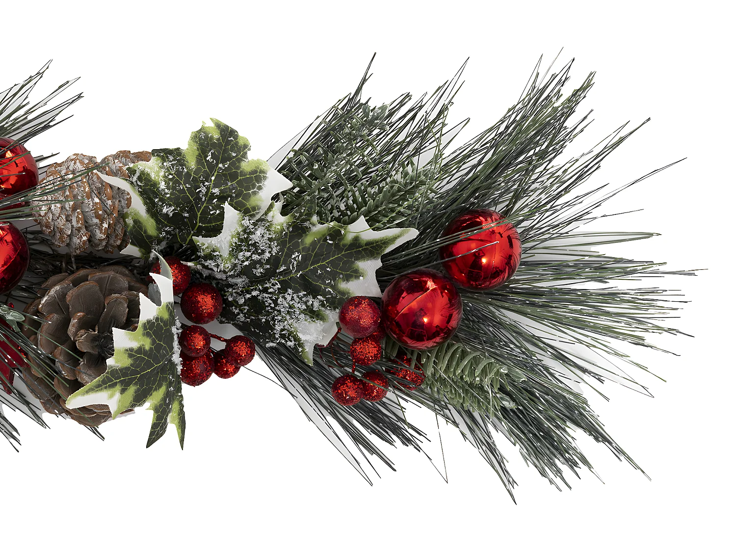 Guirlande de Noël "Féerie Folk" 100cm Vert