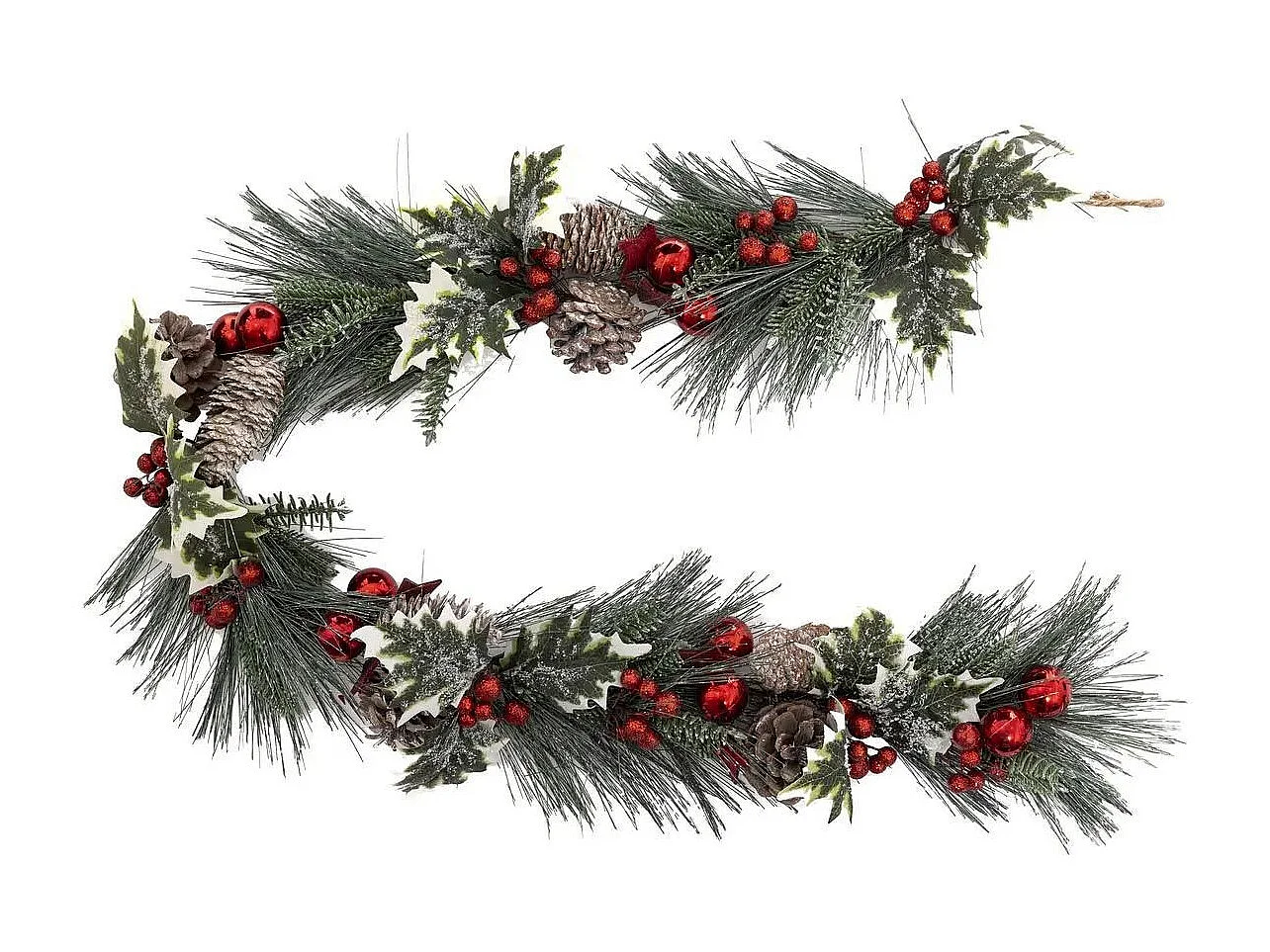 Guirlande de Noël "Féerie Folk" 100cm Vert