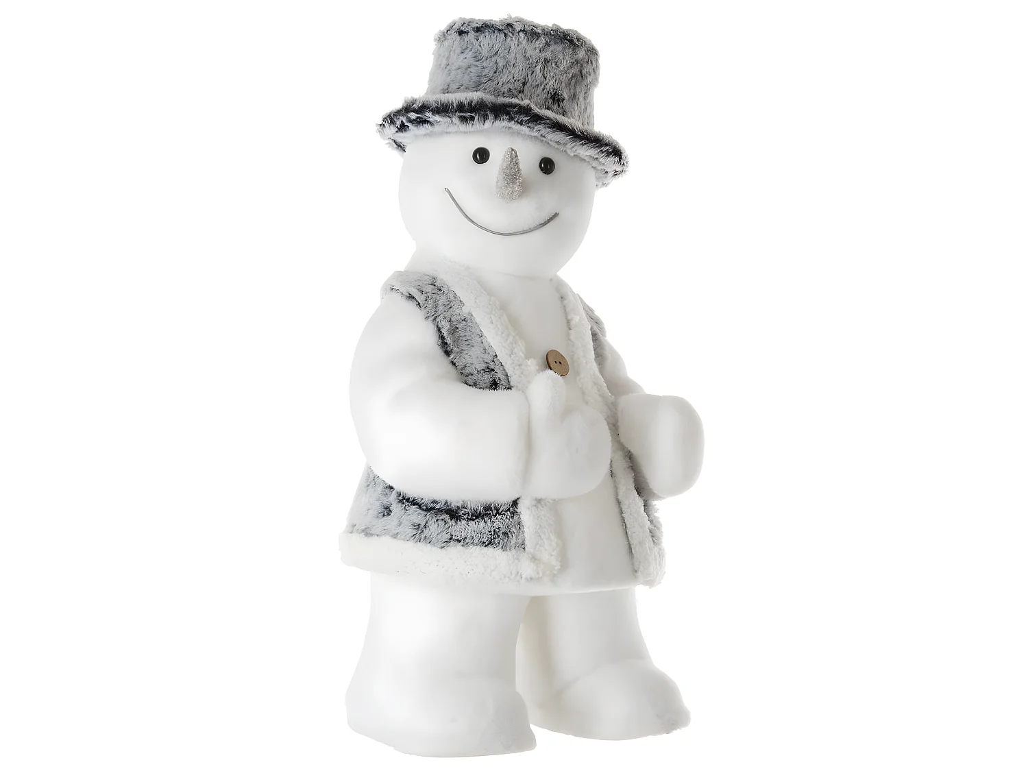 Bonhomme de Neige Déco "Hors Piste" 49cm Blanc