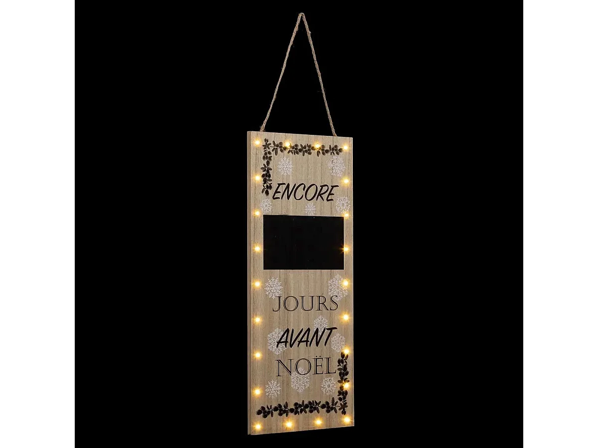 Décoration Lumineuse Led "Pancarte" 55cm Naturel