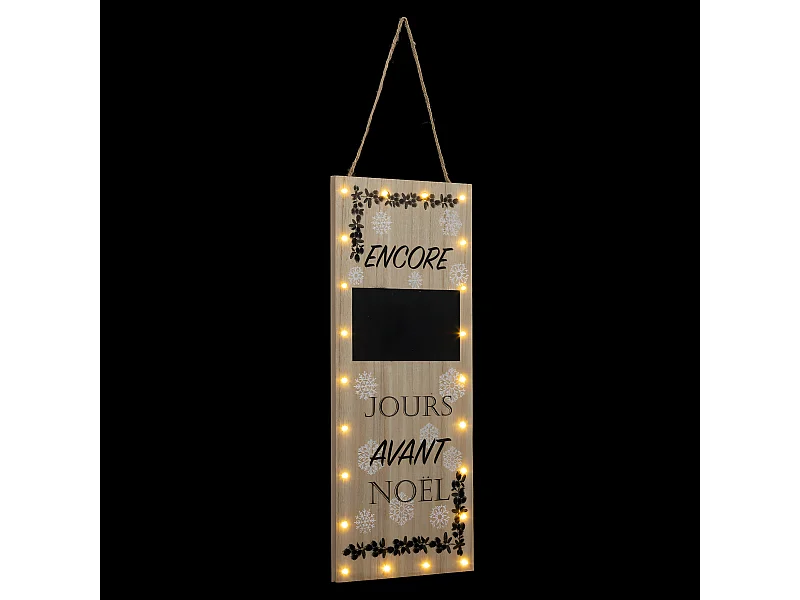Décoration Lumineuse Led "Pancarte" 55cm Naturel
