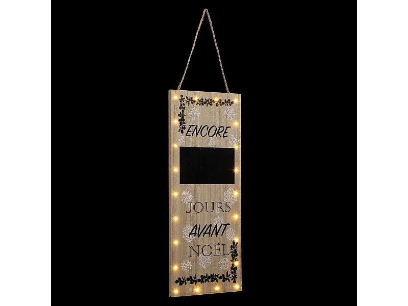 Décoration Lumineuse Led "Pancarte" 55cm Naturel