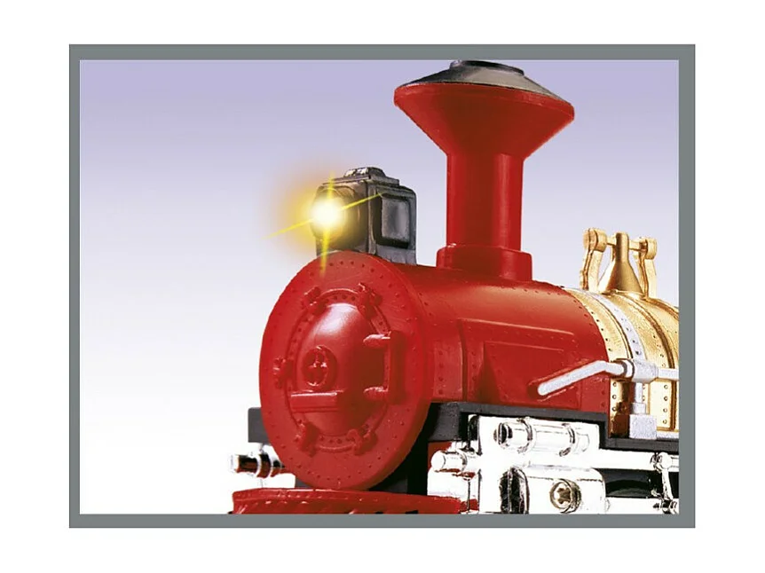 Train Électrique Musicale "Noël" 133cm Rouge