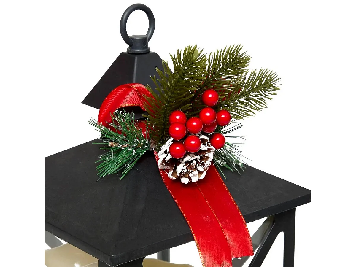 Décoration Lumineuse "Lanterne" 36cm Noir