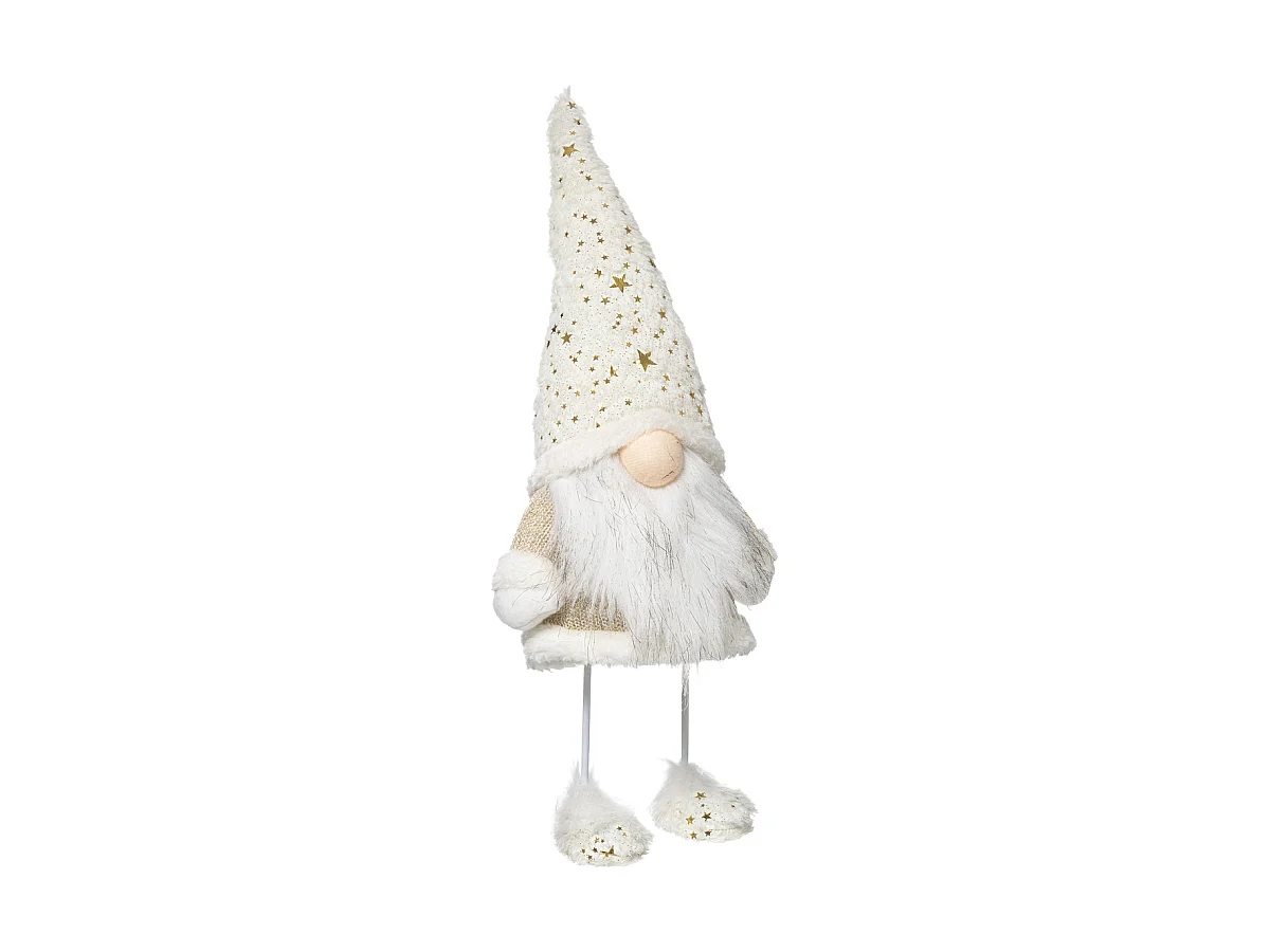 Père Noël Scandinave "Cocon" 45cm Blanc