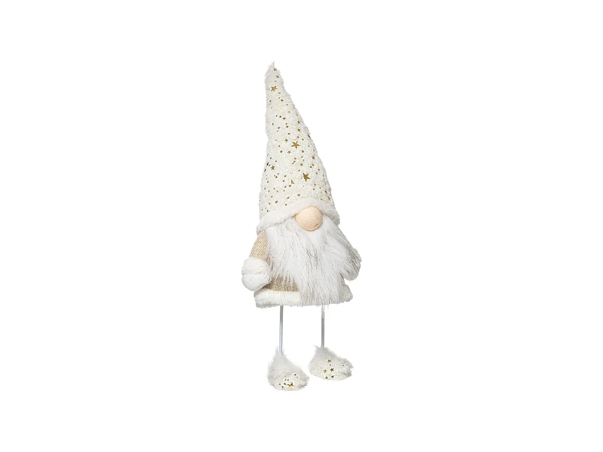 Père Noël Scandinave "Cocon" 45cm Blanc