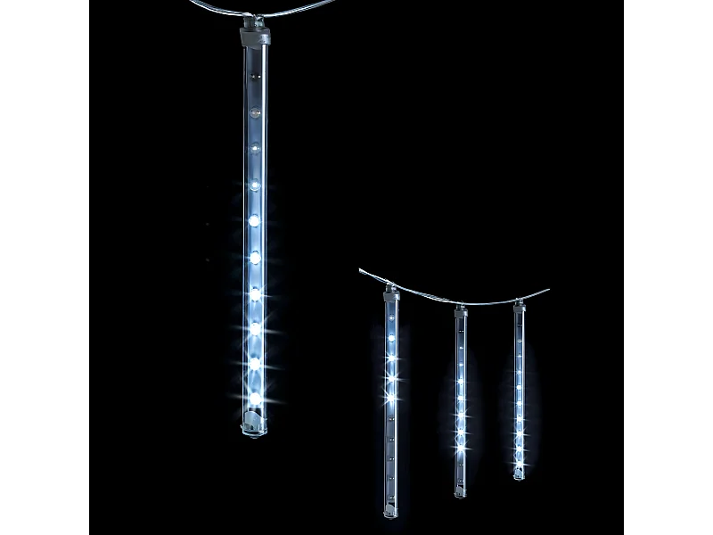 Décoration Lumineuse "Tubes Lumineux" 360cm Blanc