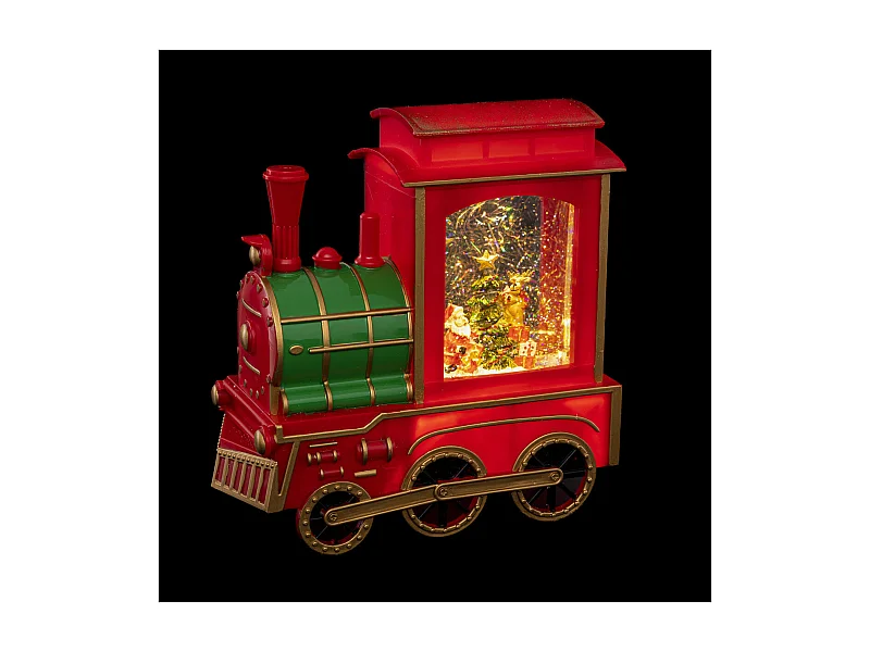 Décoration Lumineuse Led "Train" 22cm Rouge