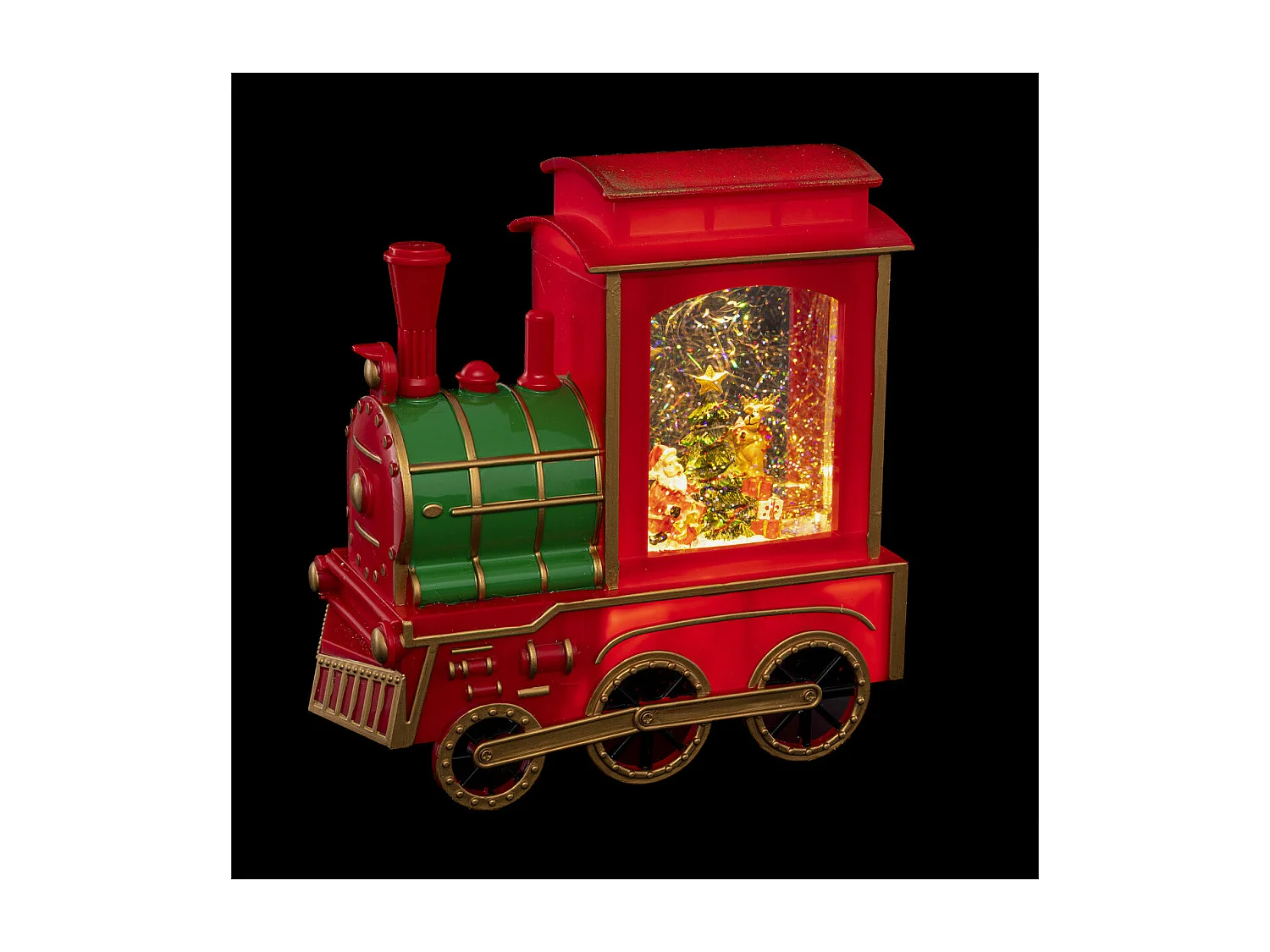 Décoration Lumineuse Led "Train" 22cm Rouge