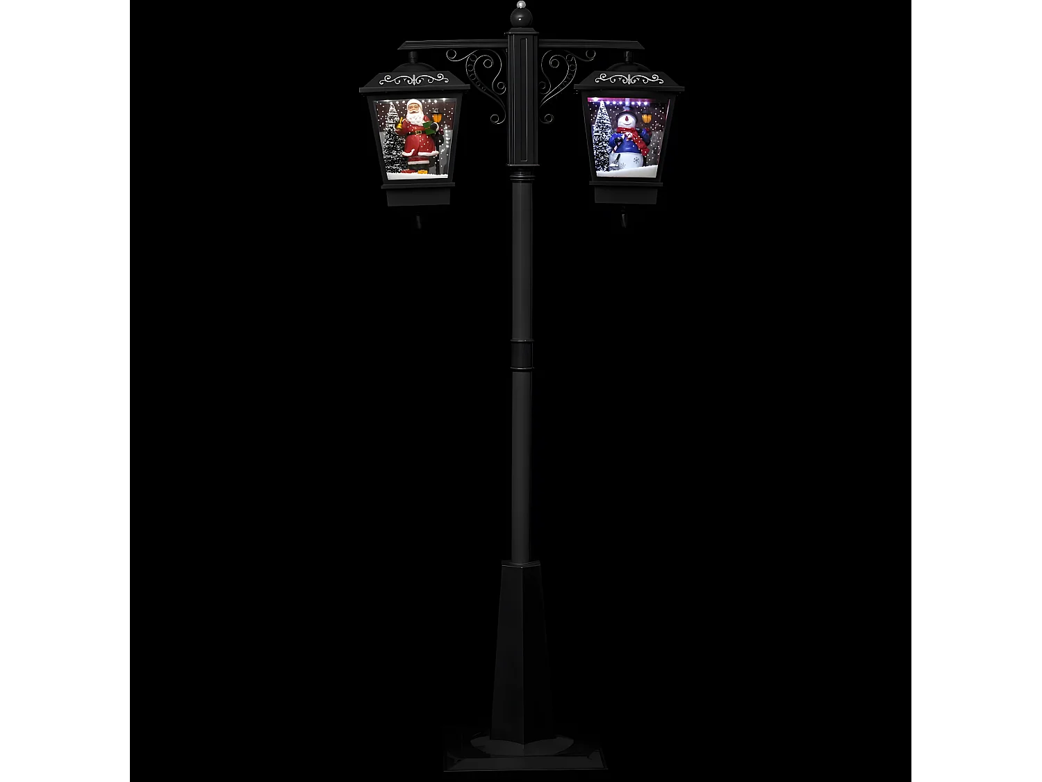 Décoration Lumineuse "2 Lanternes" 188cm Noir