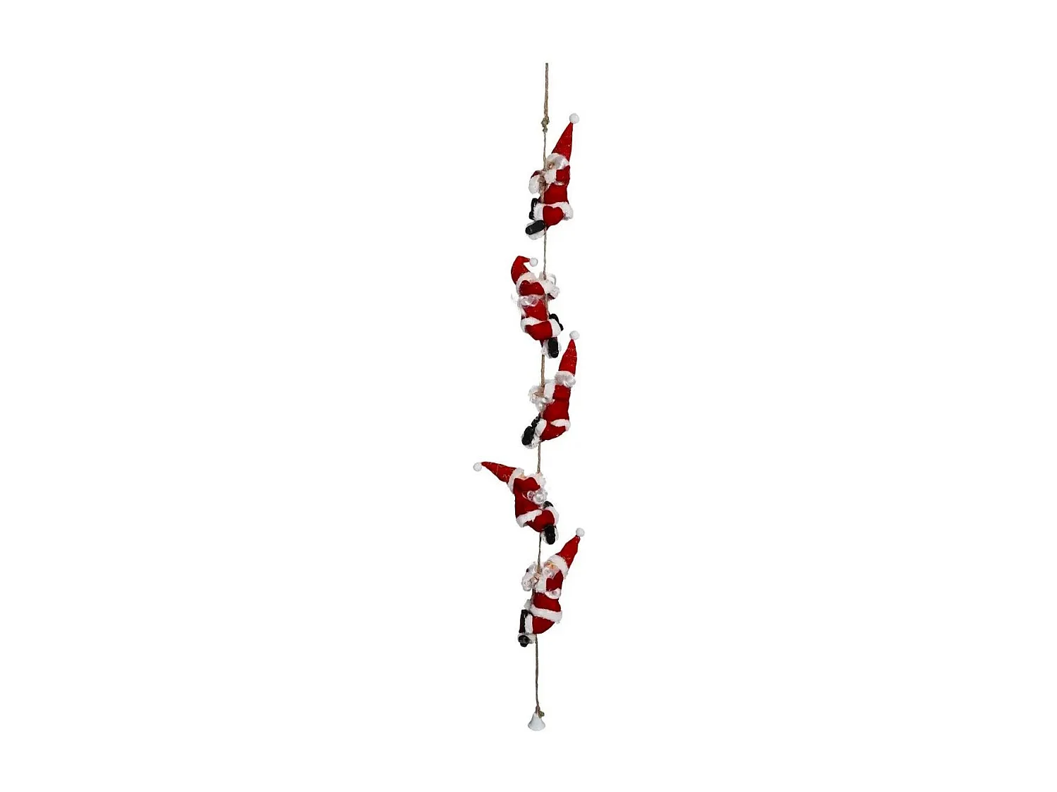 Guirlande de Noël "Santa Grimpeur" 110cm Rouge