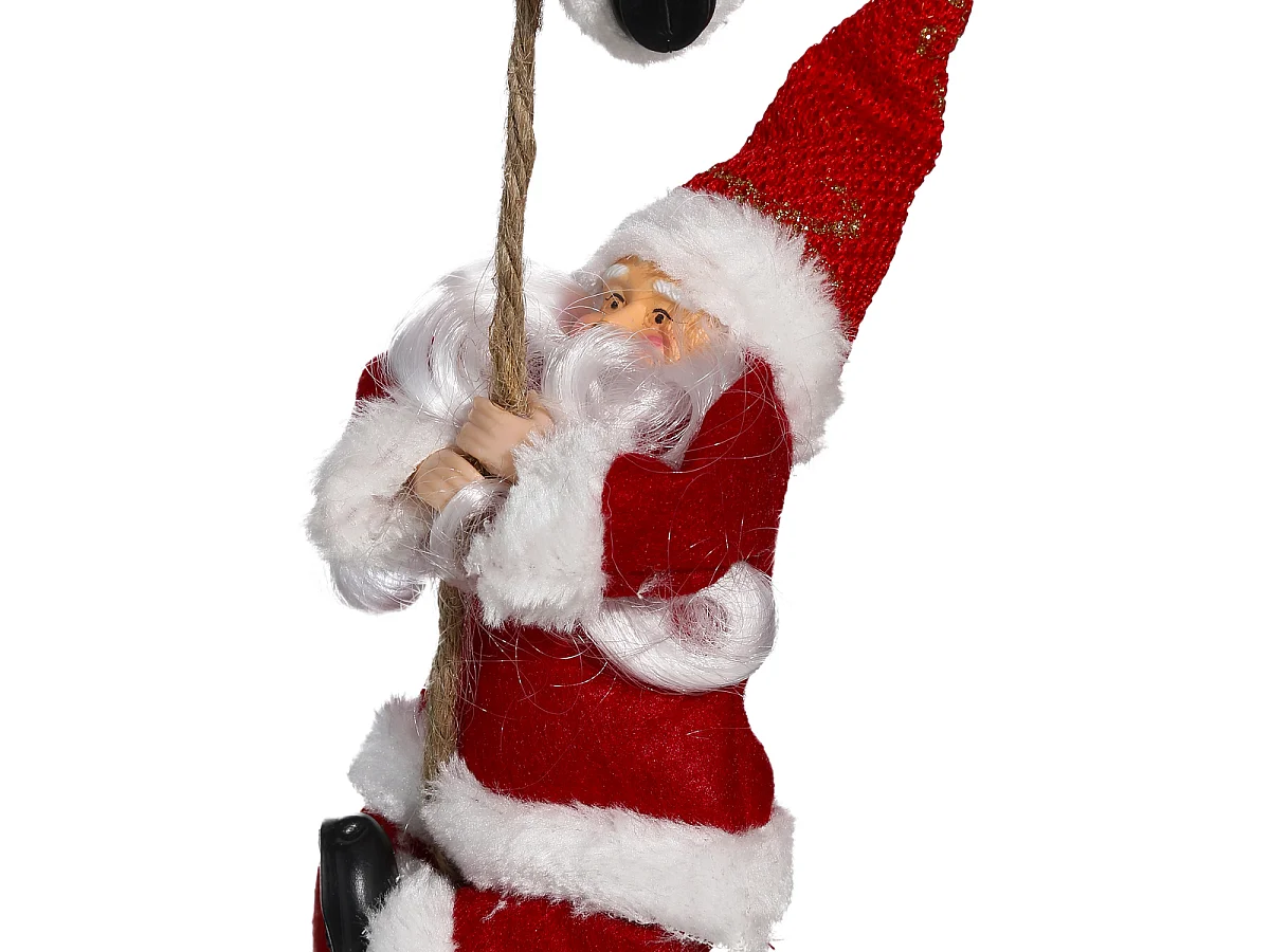 Guirlande de Noël "Santa Grimpeur" 110cm Rouge