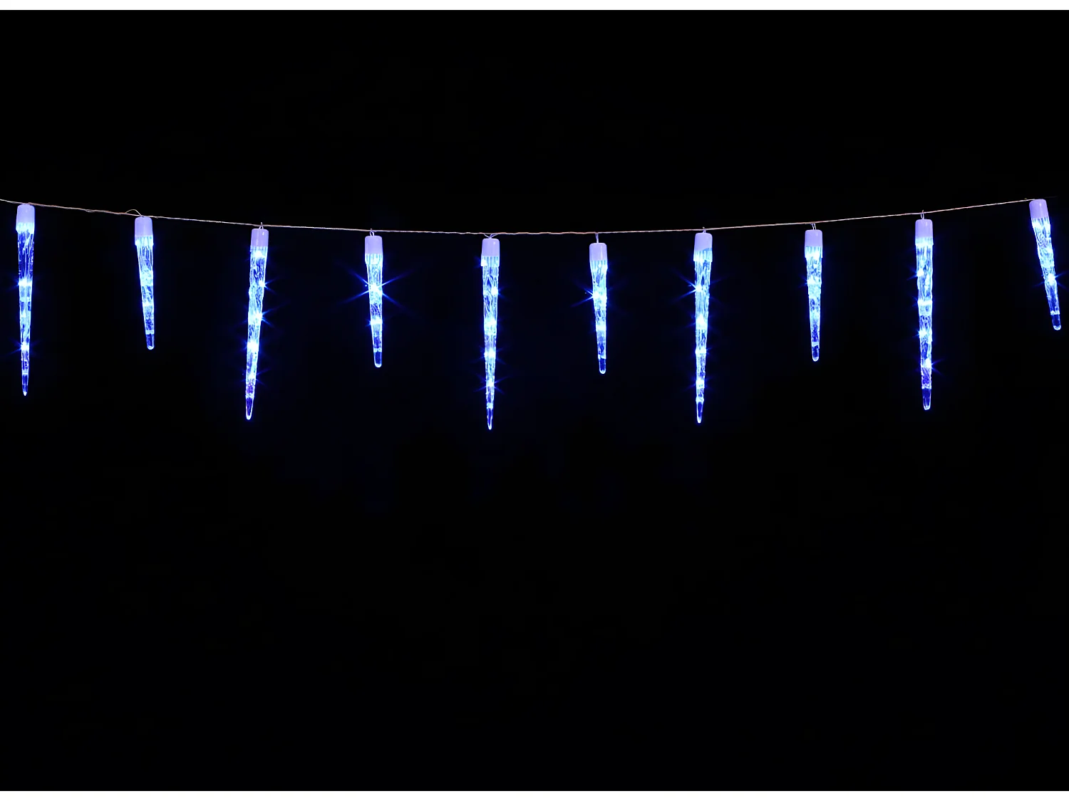 Rideau Lumineux d'Extérieur "Effet Neige" 140cm Blanc