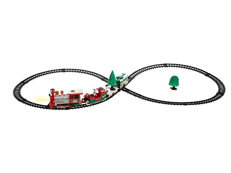 Train Électrique Musical "Noël" 39cm Multicolore