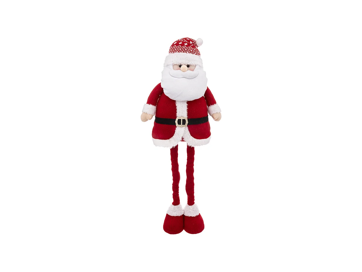Père Noël Télescopique "Soir" 78cm Rouge & Blanc