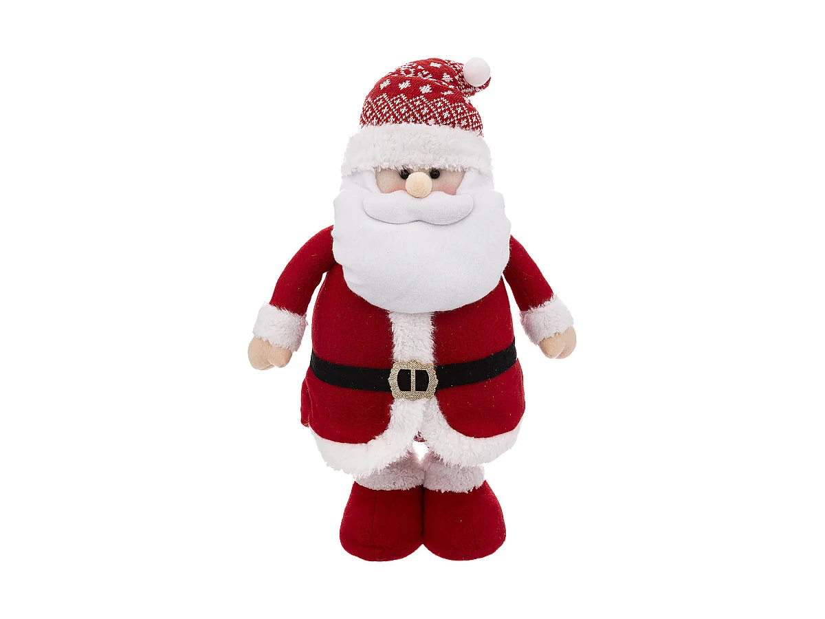 Père Noël Télescopique "Soir" 78cm Rouge & Blanc
