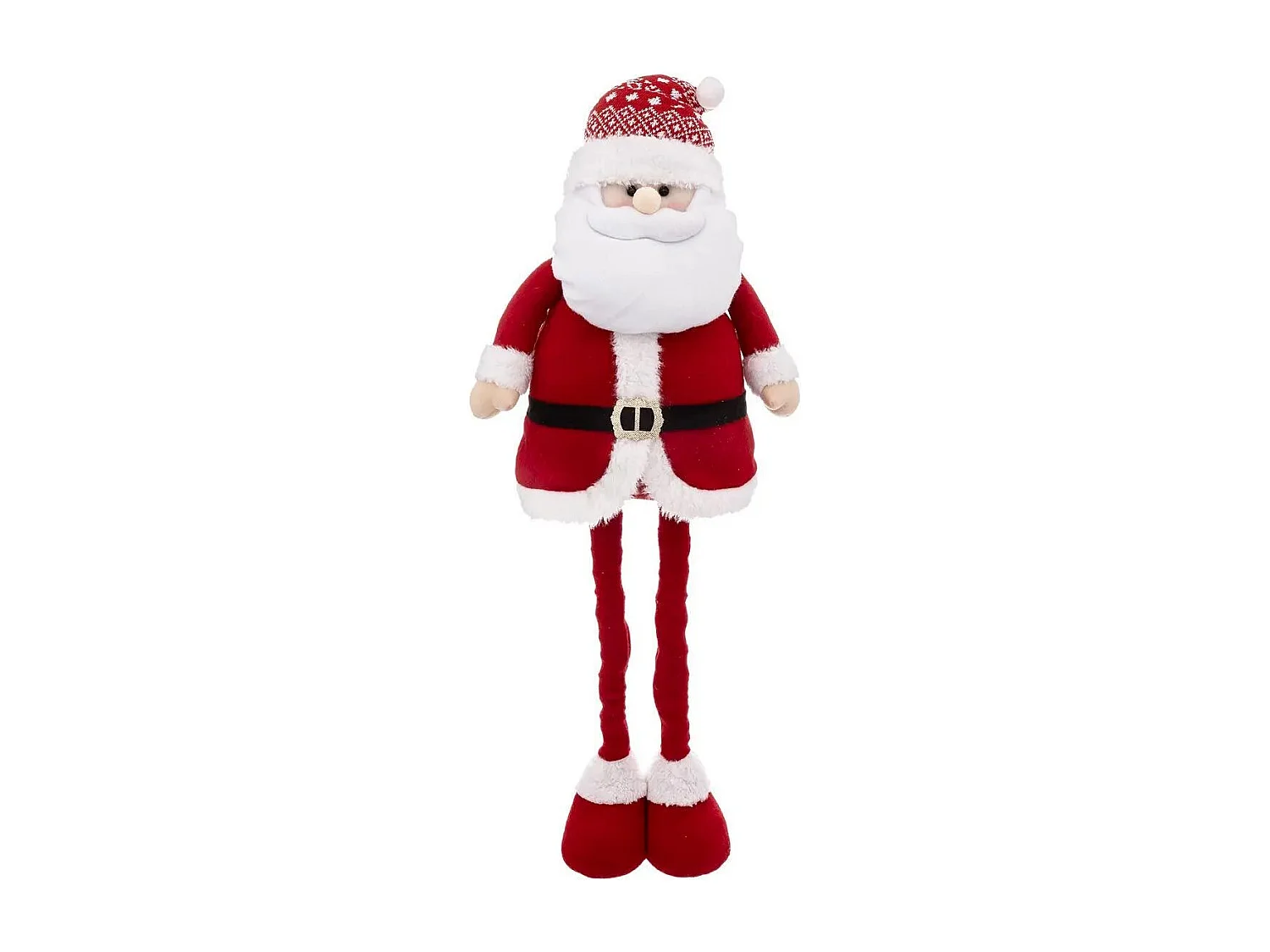 Père Noël Télescopique "Soir" 78cm Rouge & Blanc