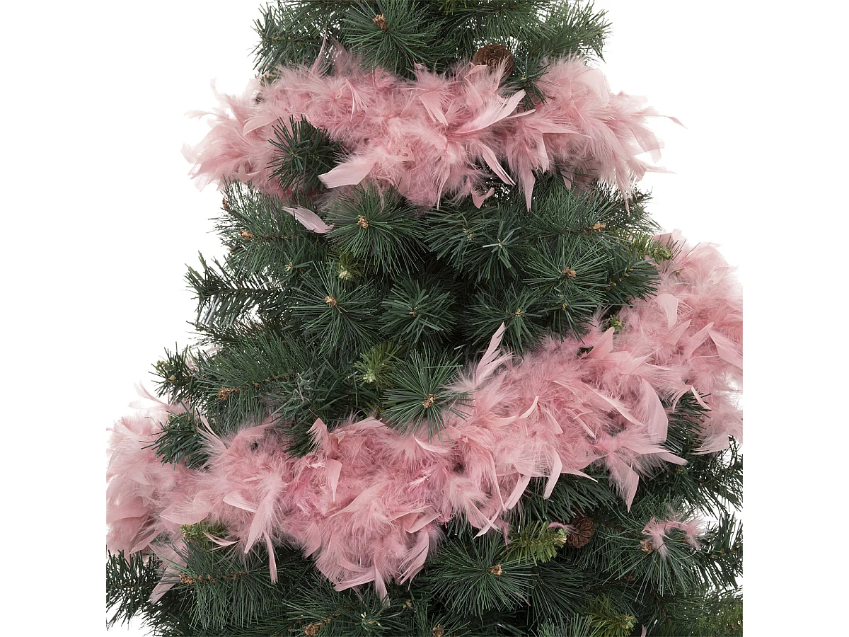 Guirlande de Noël "Nouvelle Orléans" 180cm Rose