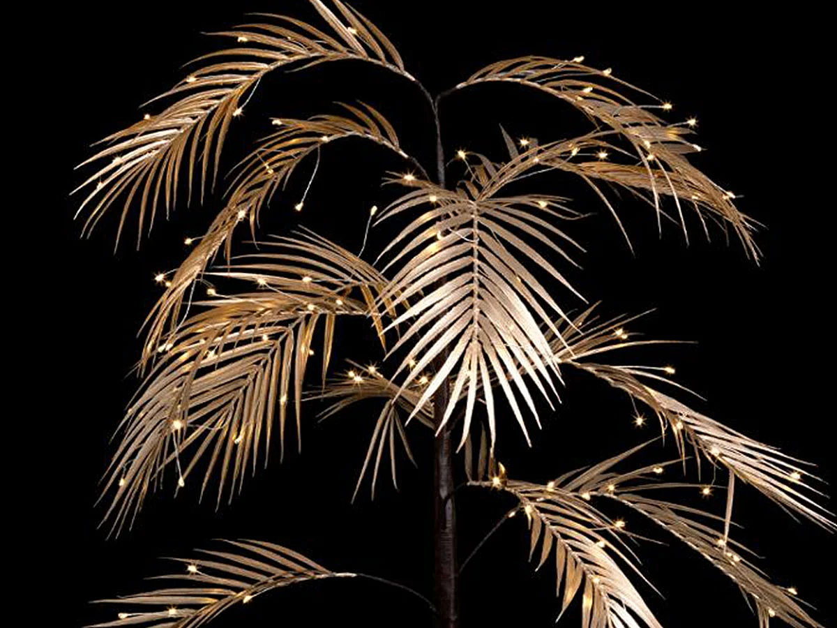 Décoration Lumineuse "Arbre Palmier" 90cm Blanc Chaud