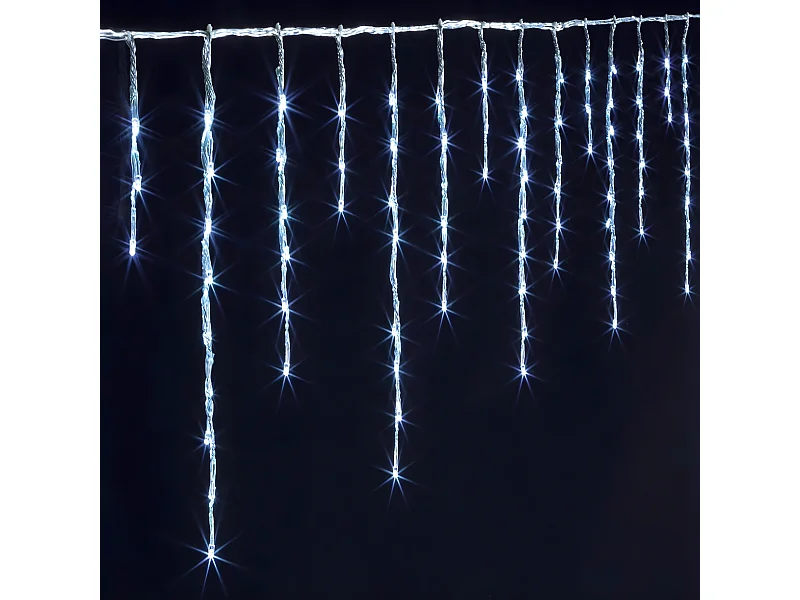 Rideau Lumineux Led "150 Tombées" 15m Blanc Froid