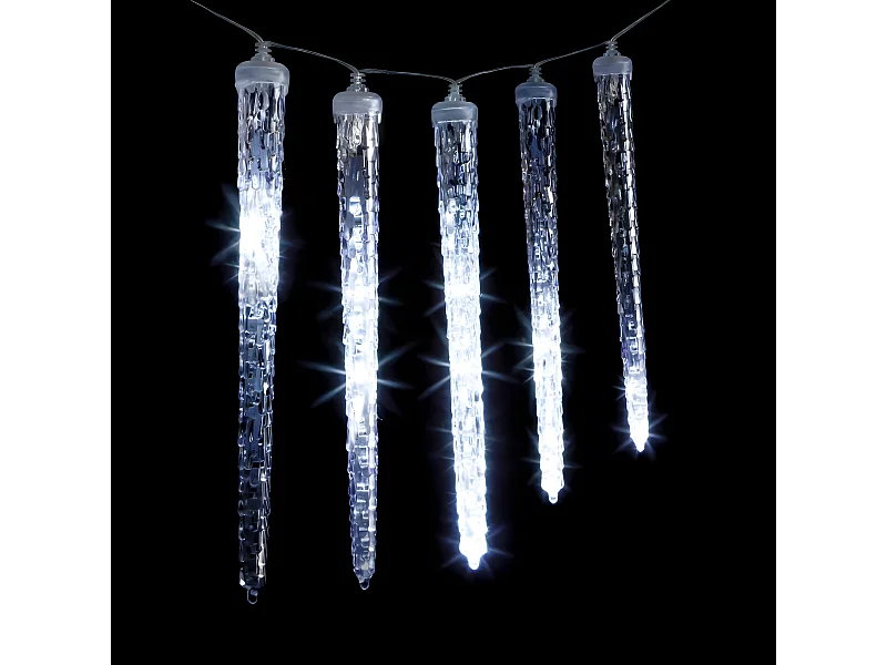 Rideau Lumineux d'Extérieur "10 Glaçons" 360cm Blanc