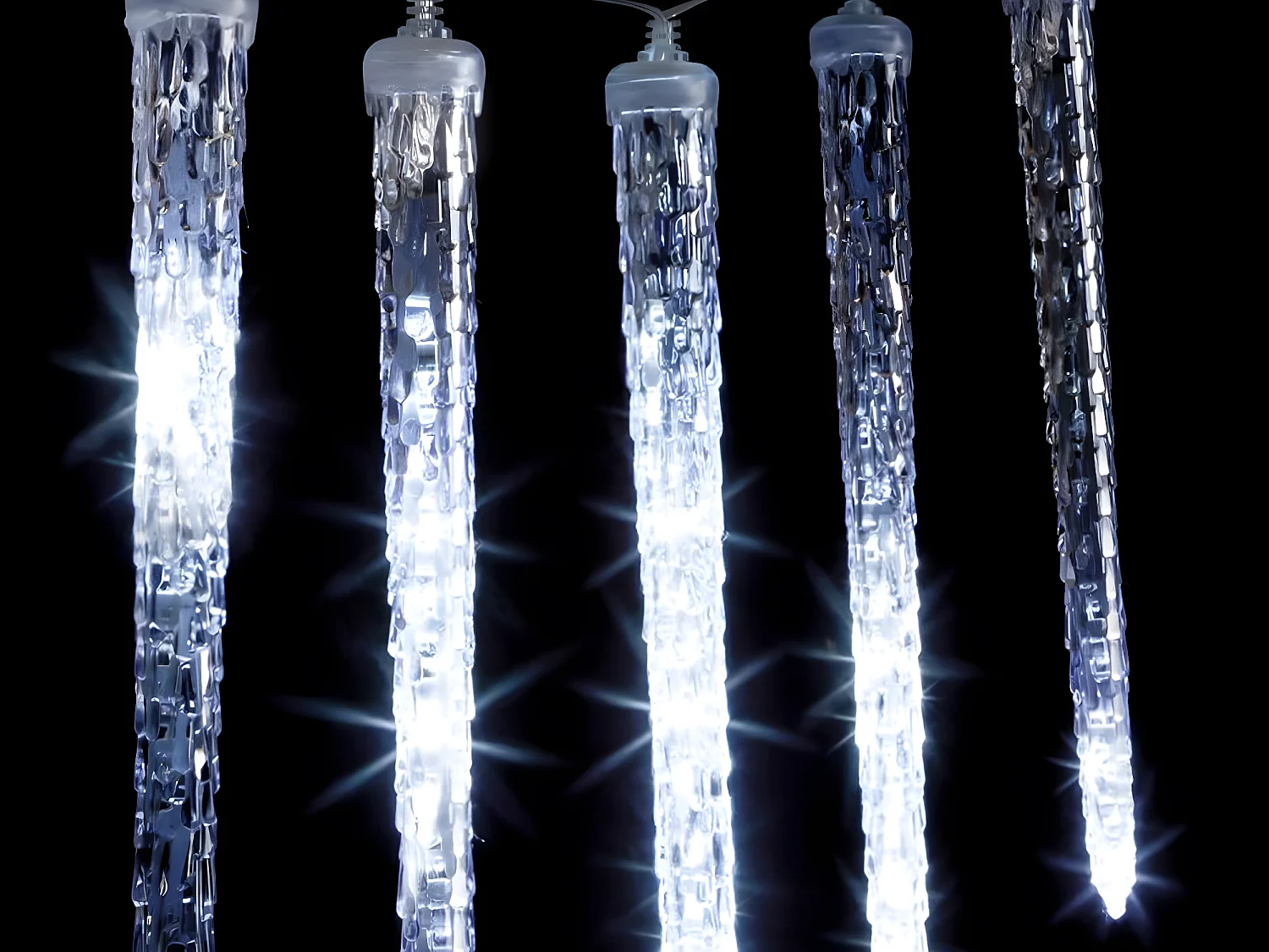 Rideau Lumineux d'Extérieur "10 Glaçons" 360cm Blanc