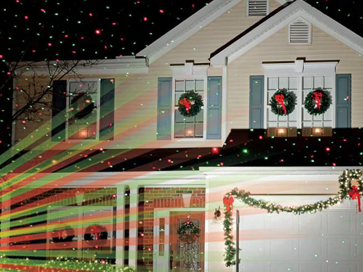 Projecteur Laser Extérieur "Télécommande" 39cm Noir