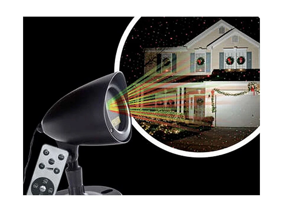 Projecteur Laser Extérieur "Télécommande" 39cm Noir