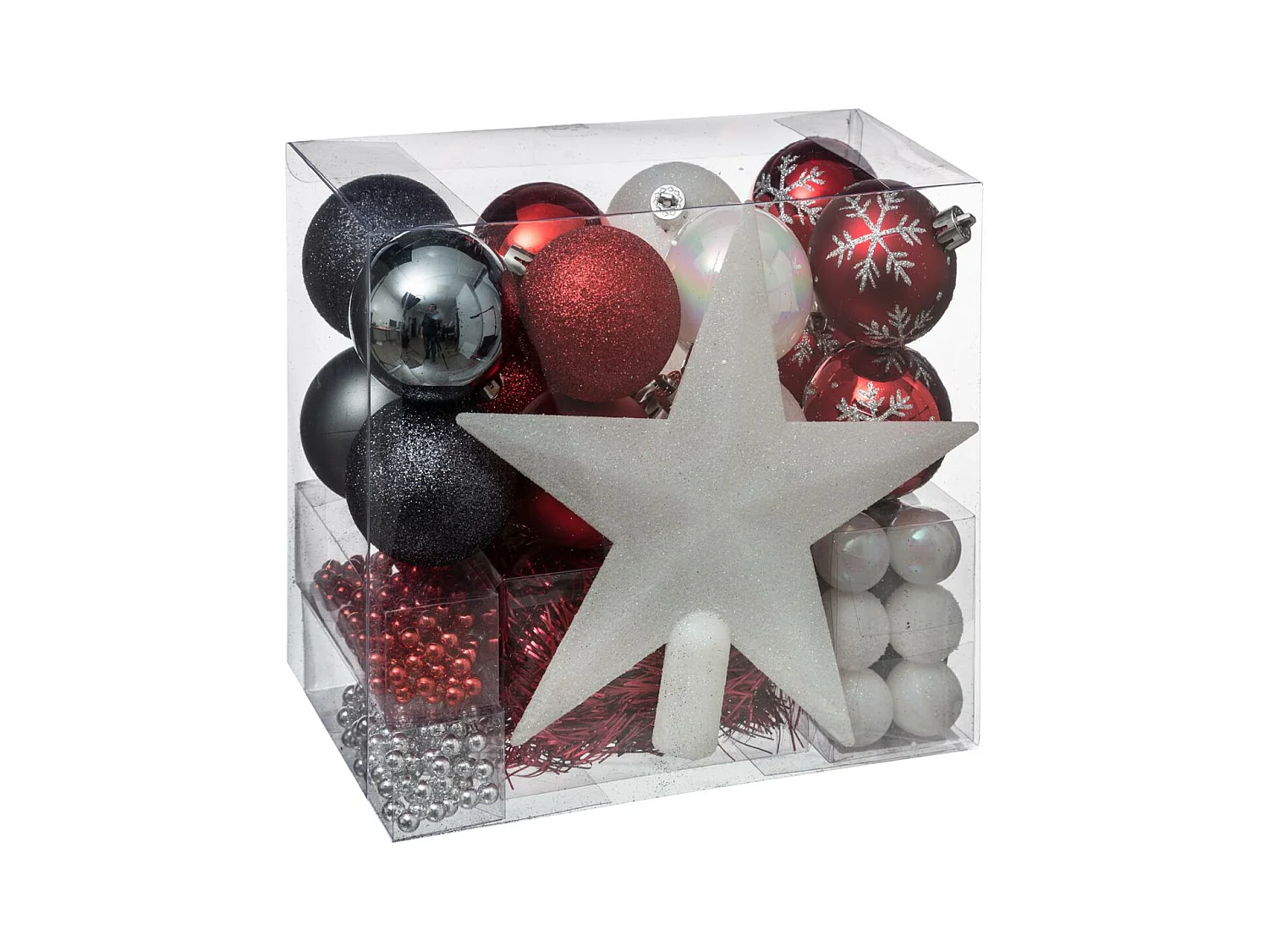 Estuche de decoraciones para árbol, 44 piezas