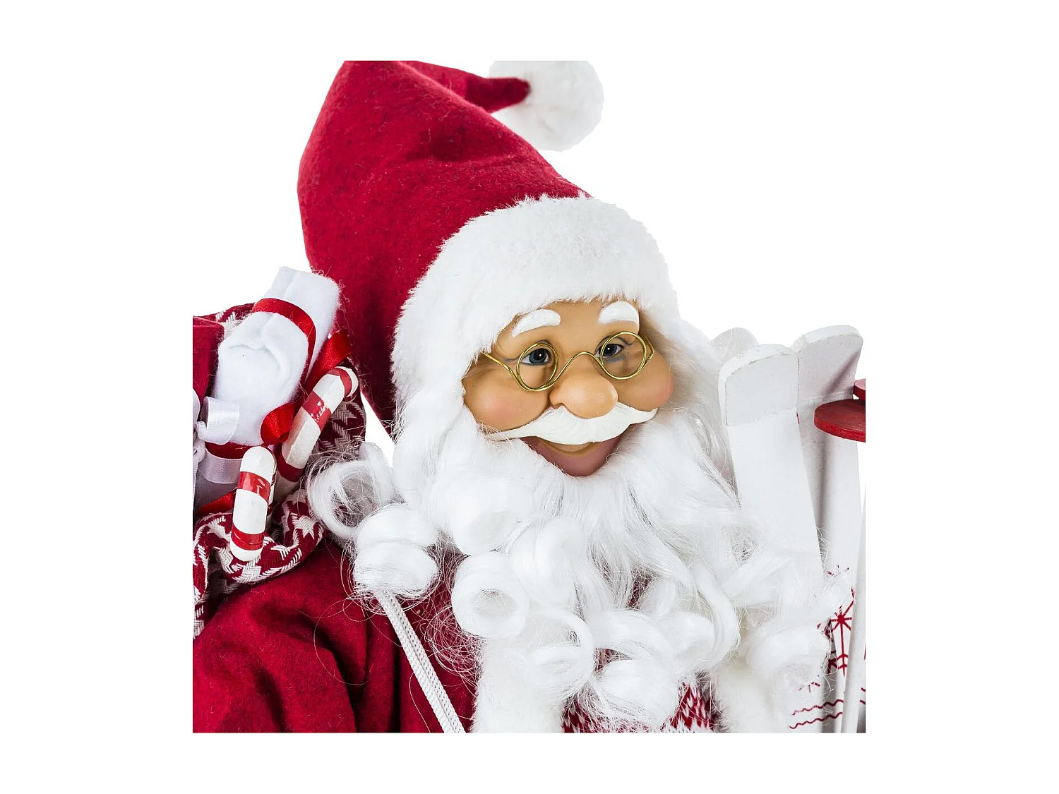 Père Noël Déco "Traditionnel" 61cm Rouge & Blanc