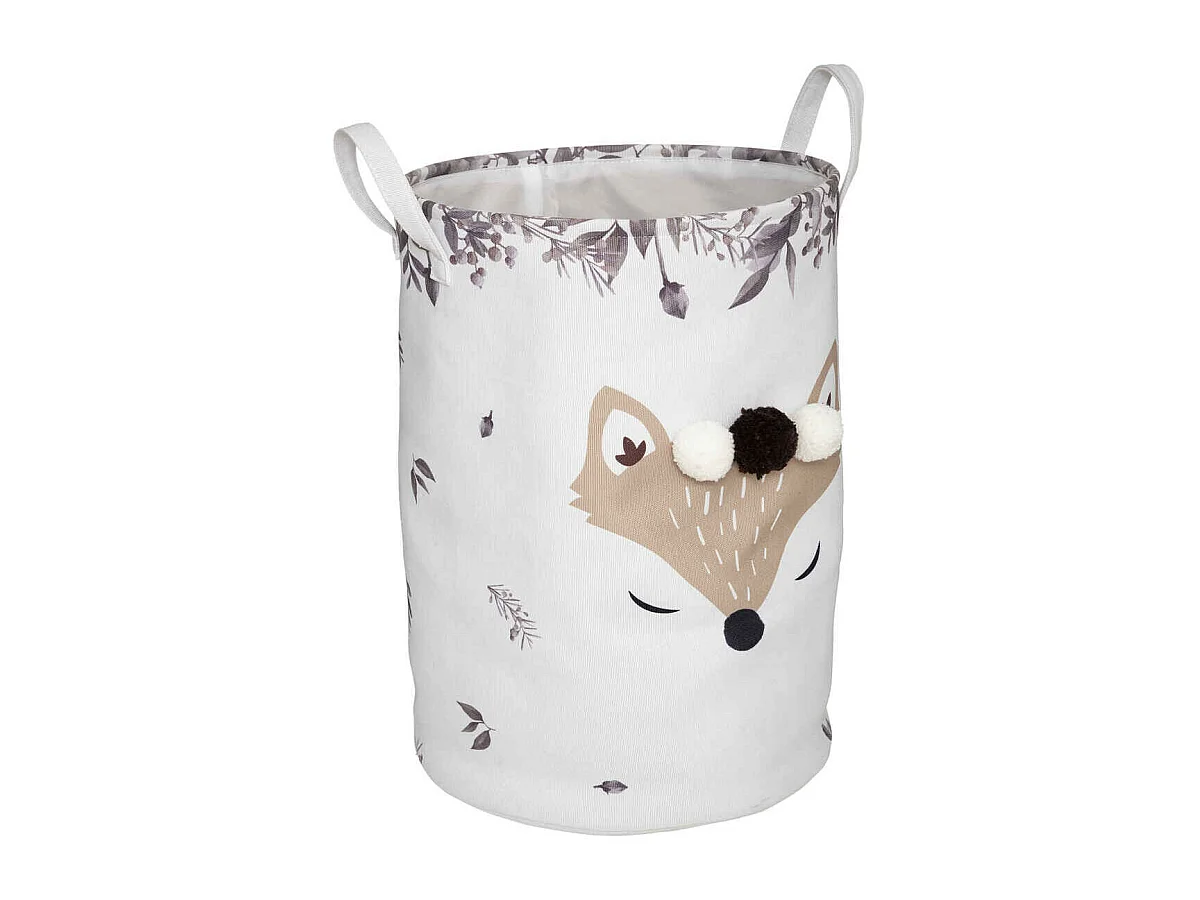 Panier de Rangement Enfant "Renard" 50cm Blanc