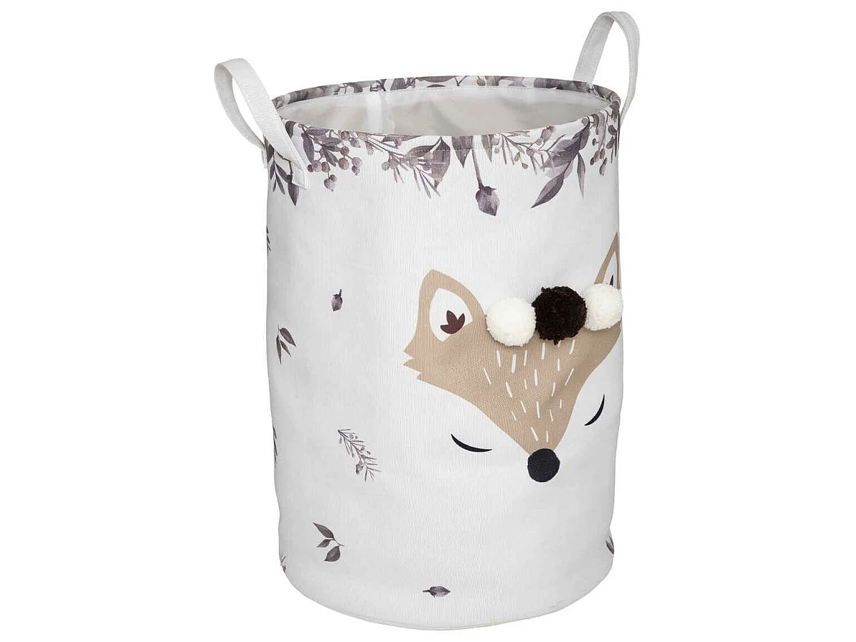 Panier de Rangement Enfant "Renard" 50cm Blanc