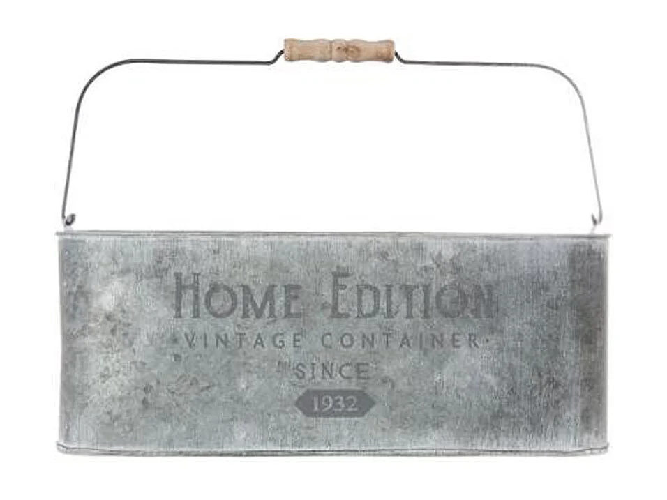 Porte Plantes en Métal "Home Edition" 36cm Gris