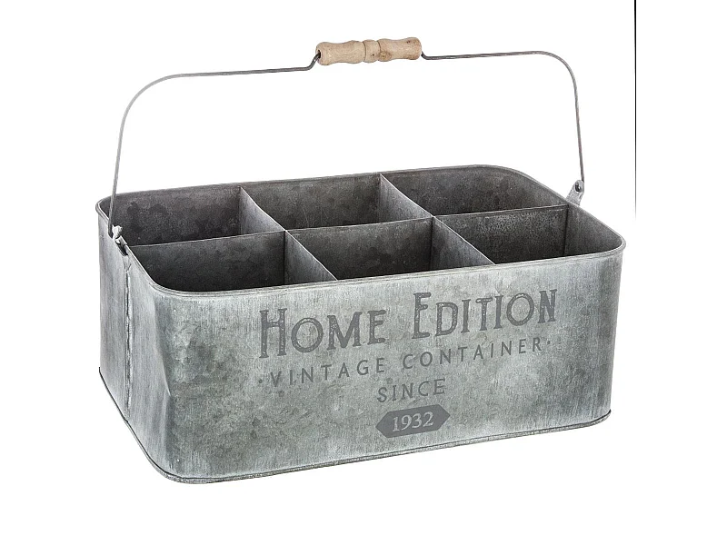Porte Plantes en Métal "Home Edition" 36cm Gris