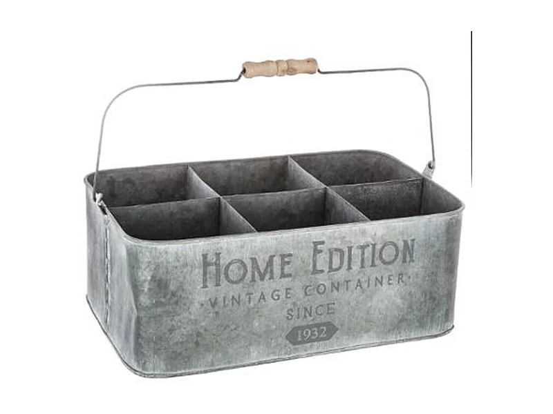 Porte Plantes en Métal "Home Edition" 36cm Gris
