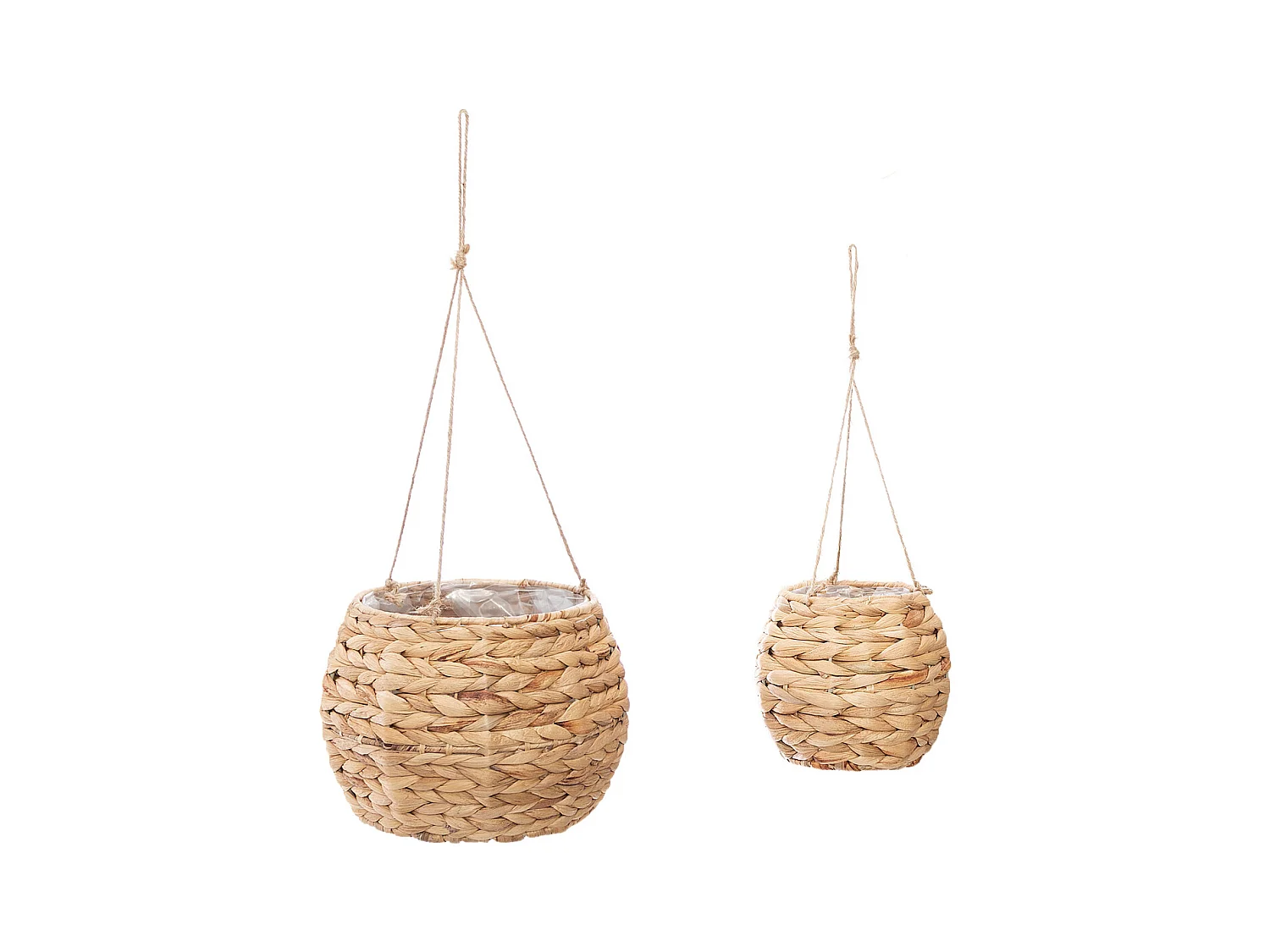 Lot de 2 Cache-Pots Déco "Hya" 26cm Naturel