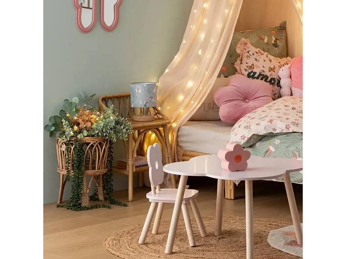 Cache-Pot sur Pied en Rotin "Carmen" 39cm Beige