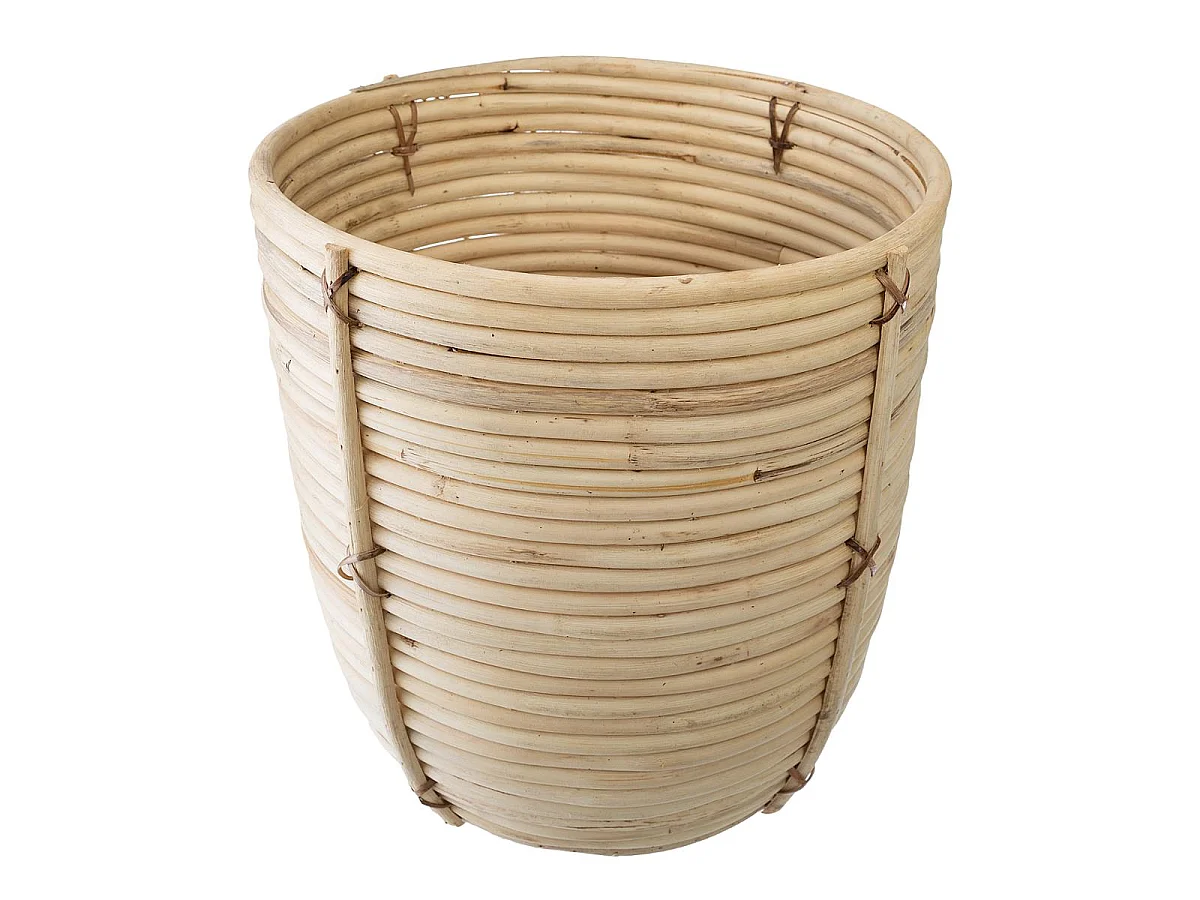 Lot de 3 Pots en Rotin "Eli" 35cm Naturel