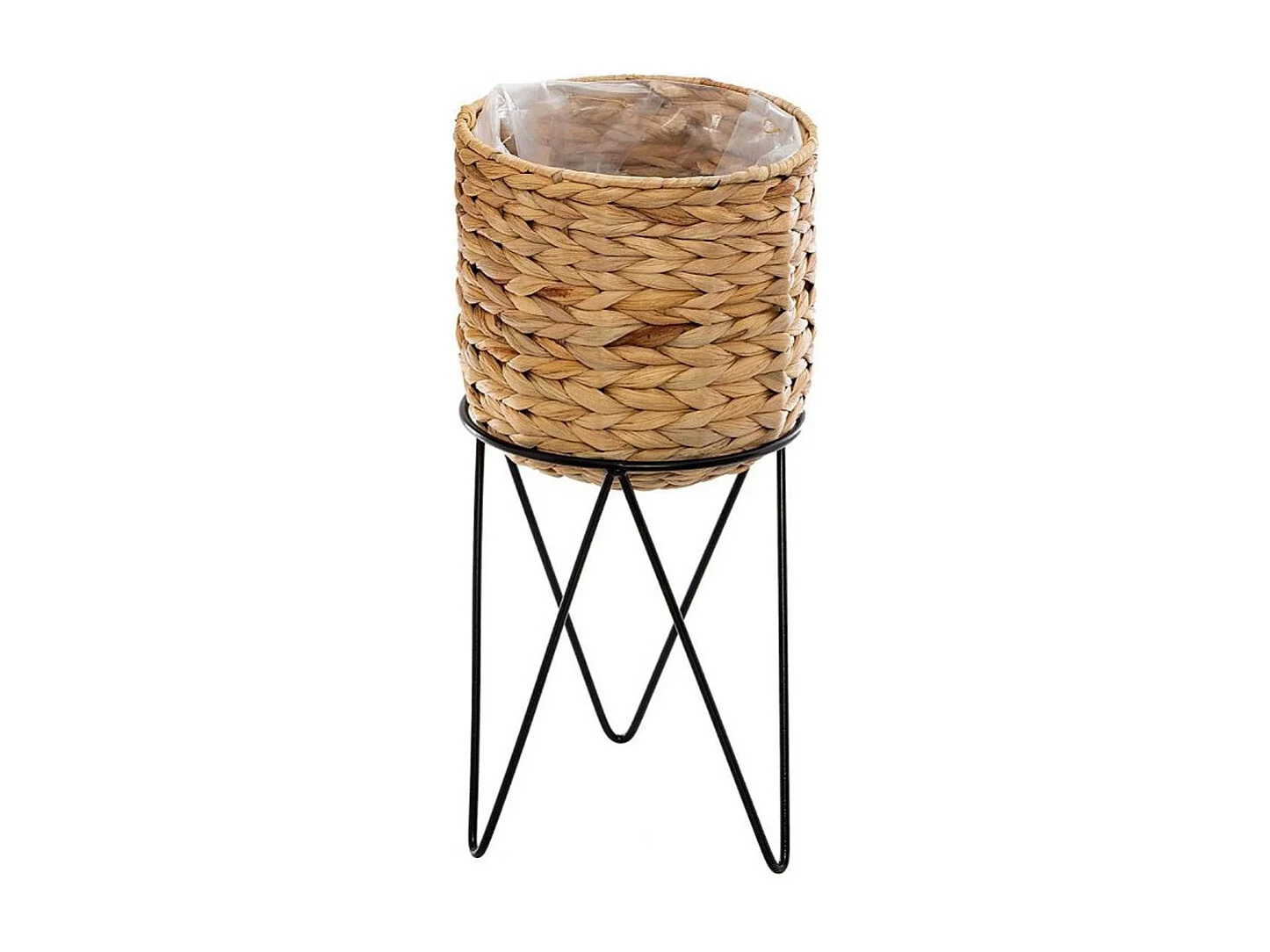 Lot de 2 Cache-Pots sur Pied "Hya" 54cm Naturel