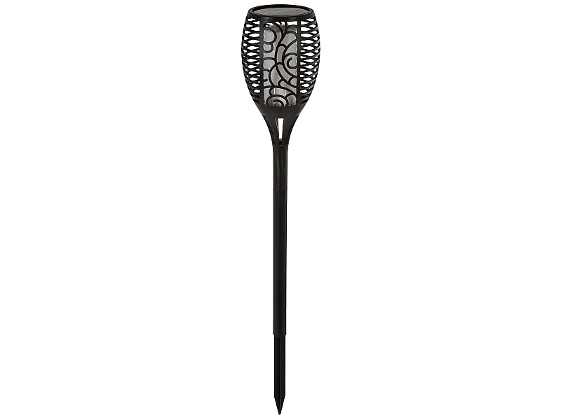 Torche Solaire Effet Flamme "Pénélope" 62cm Noir