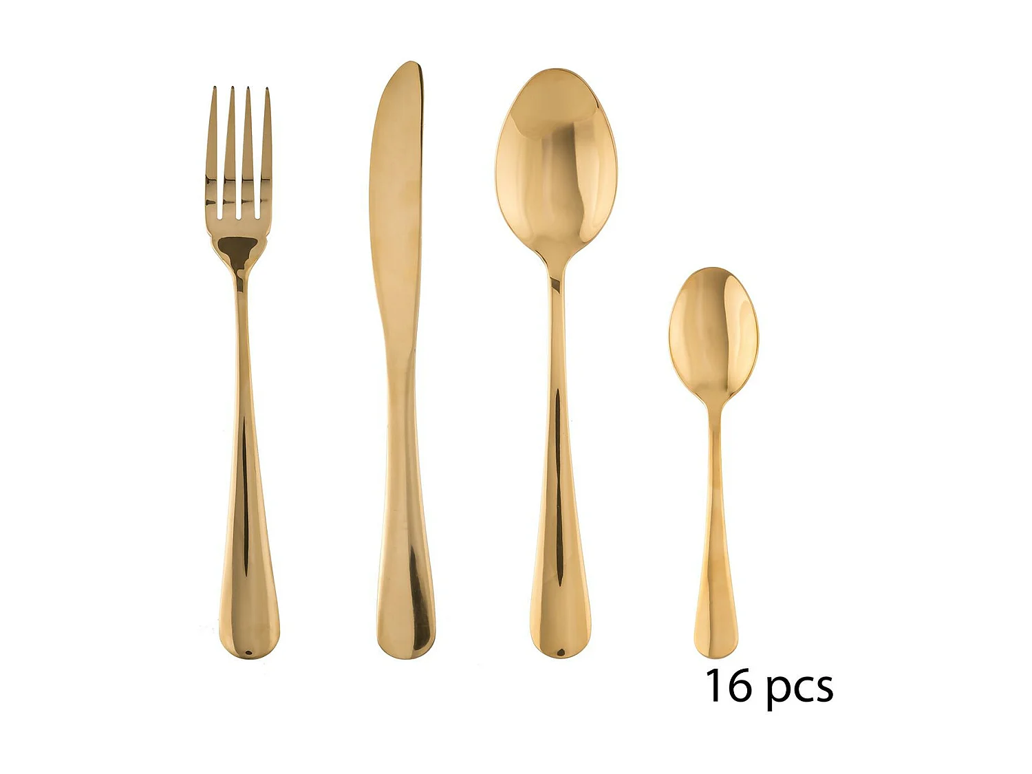 Ménagère 16 Pièces "Sublime" 22cm Or