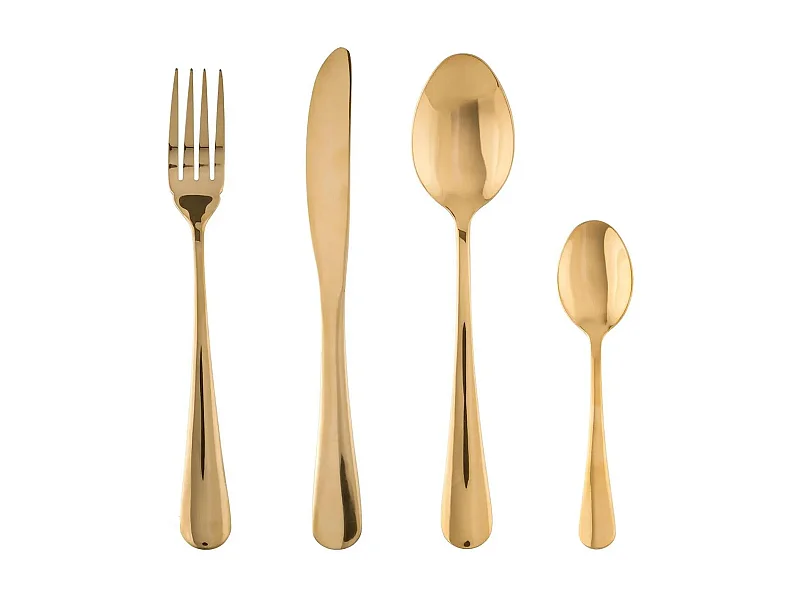 Ménagère 16 Pièces "Sublime" 22cm Or