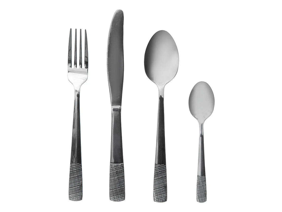 Ménagère 24 Pièces Inox "Sarah" Gris